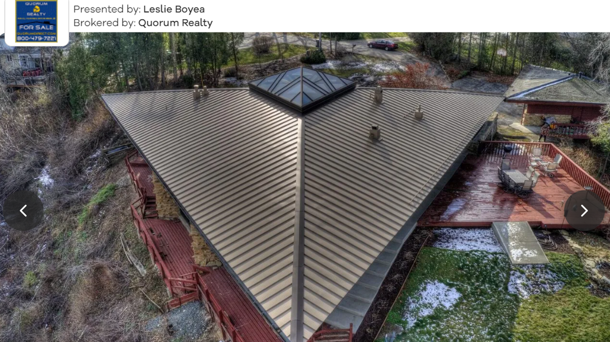 Roof of the home