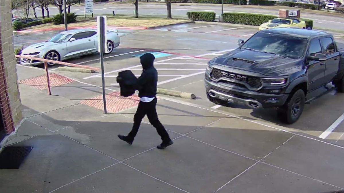 A man is wanted by Flower Mound police for a robbery that took place at Point Bank on Wednesday, Feb. 22, 2023.