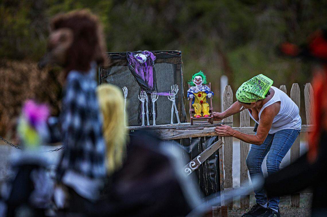 “Twisted Crazy Haunt,” a Halloween-themed event in Granbury, includes an arcade of games Chris Caughlan created.