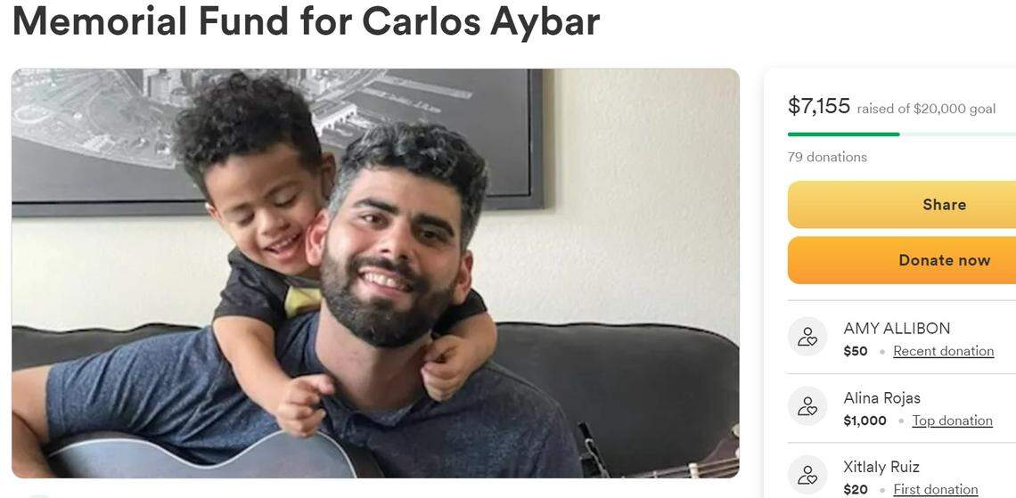 A GoFundMe is raising money for the family of Carlos Aybar, an employee who was shot and killed Friday, April 21, 2023, at The Marq on West 7th apartments in Fort Worth.