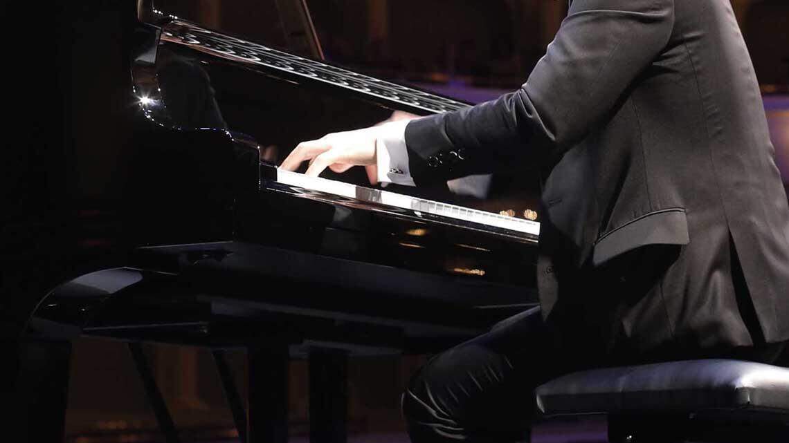 A contestant performs on the first day of the semifinal round of the Fifteenth Van Cliburn International Piano Competition at the Bass Performance Hall, Thursday, June 1, 2017.