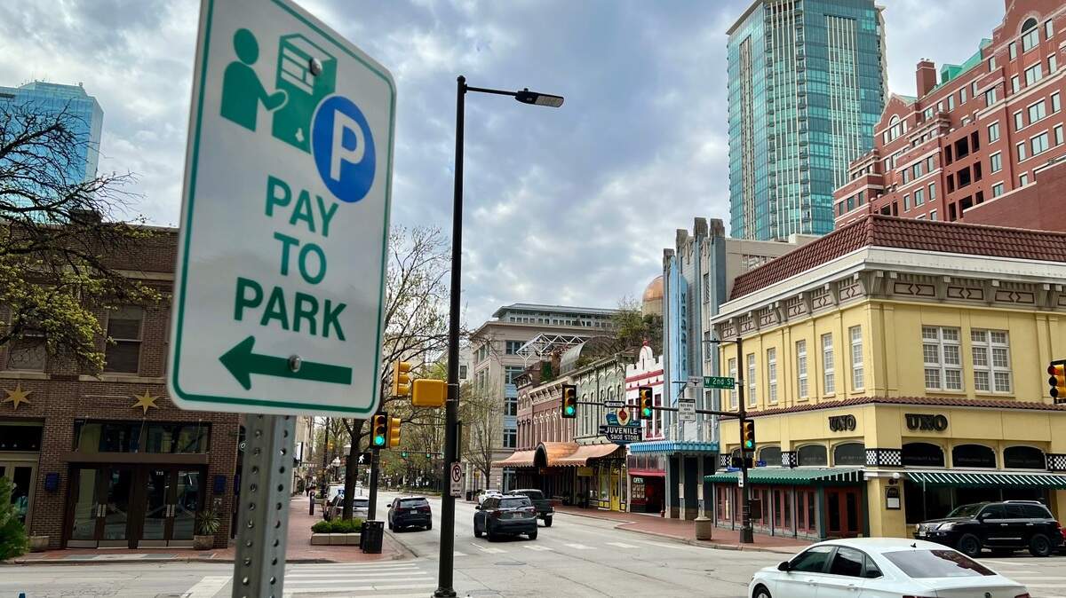 Metered spaces were open Wednesday within a block of Reata Restaurant in downtown Fort Worth.