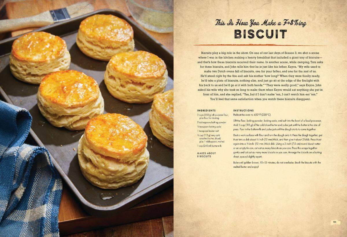 An excerpt from “Yellowstone: The Official Dutton Ranch Family Cookbook”.