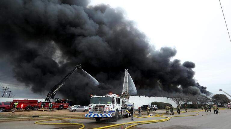 Massive fire near Fort Worth is likely releasing carbon monoxide, chemicals into air