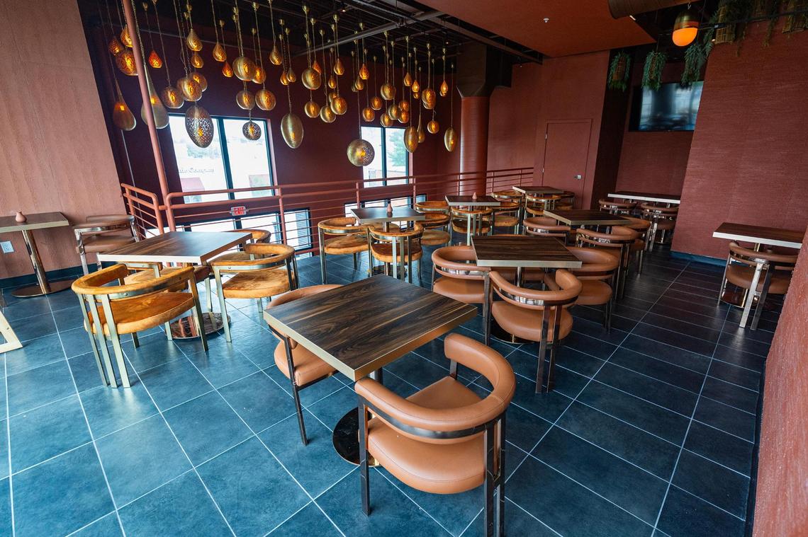 The second floor dining room at the new Ko Thai restaurant on Magnolia Avenue in Fort Worth on Tuesday, April 29, 2025.