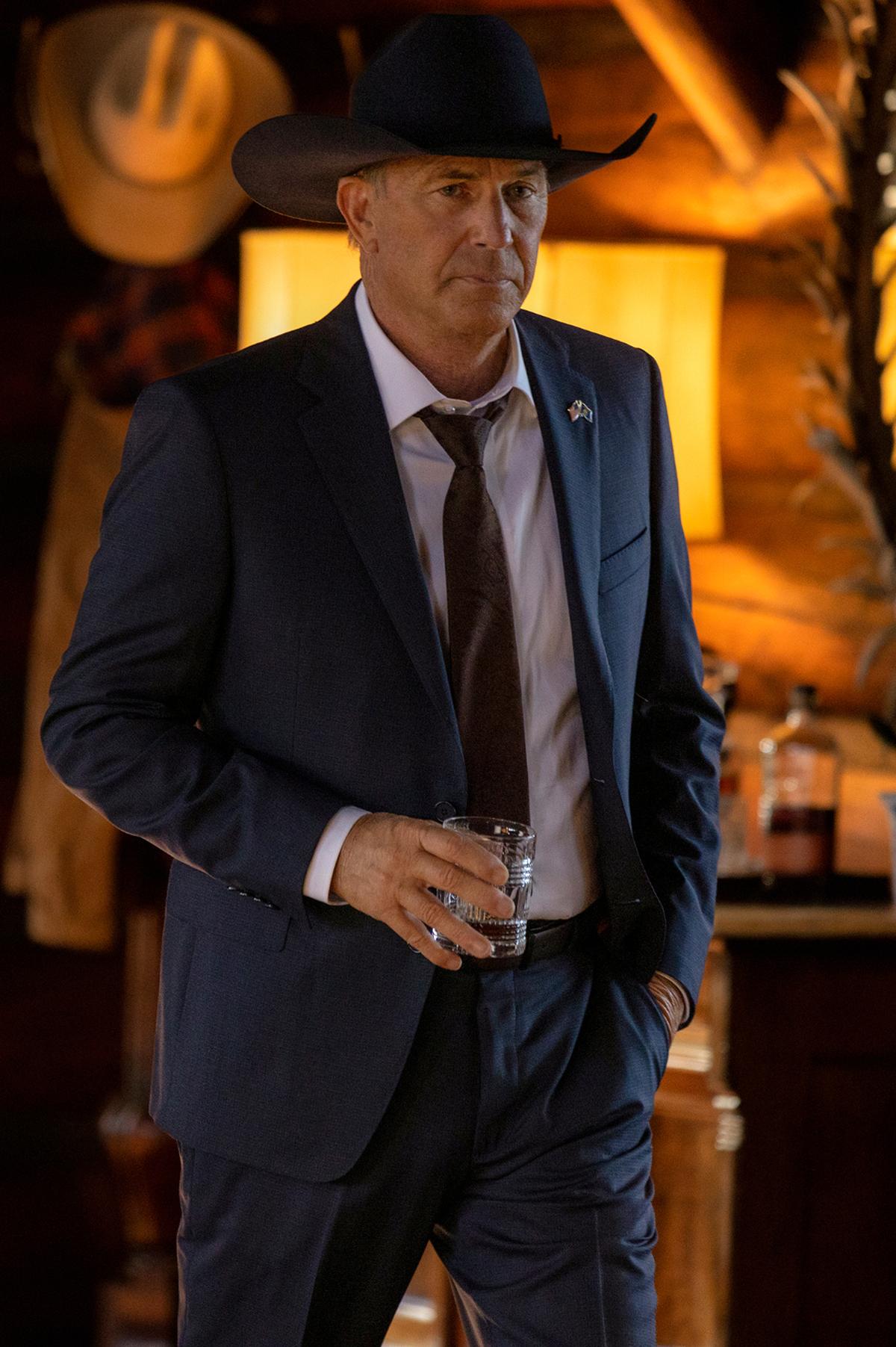 Kevin Costner as John Dutton in a scene from “Yellowstone.”