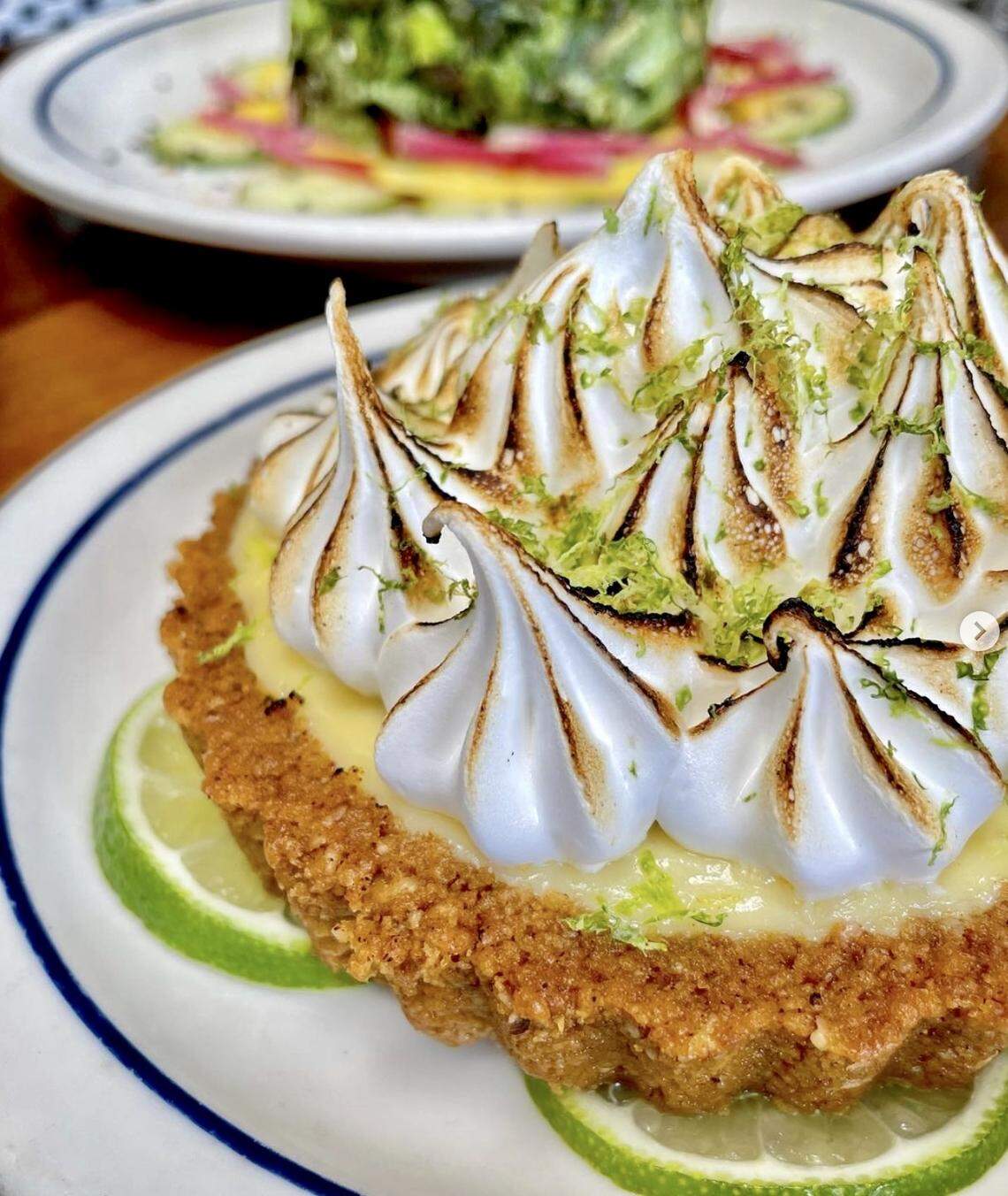 Key lime pie at Dallas-based Hudson House restaurants, opening in Fort Worth.