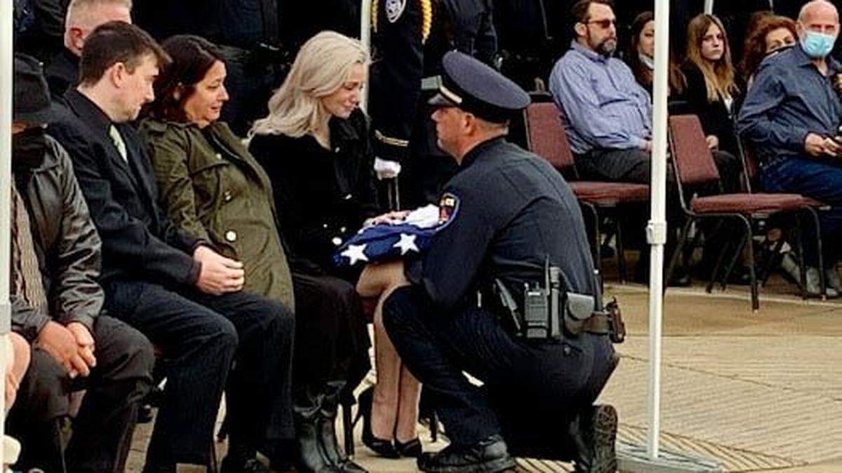 Remembered for his humor and smile, alongside his service to his community, Haltom City Police Officer Kristopher Hutchison, 31, was laid to rest Nov. 3, 2021 — a week after dying from COVID-19 complications.
