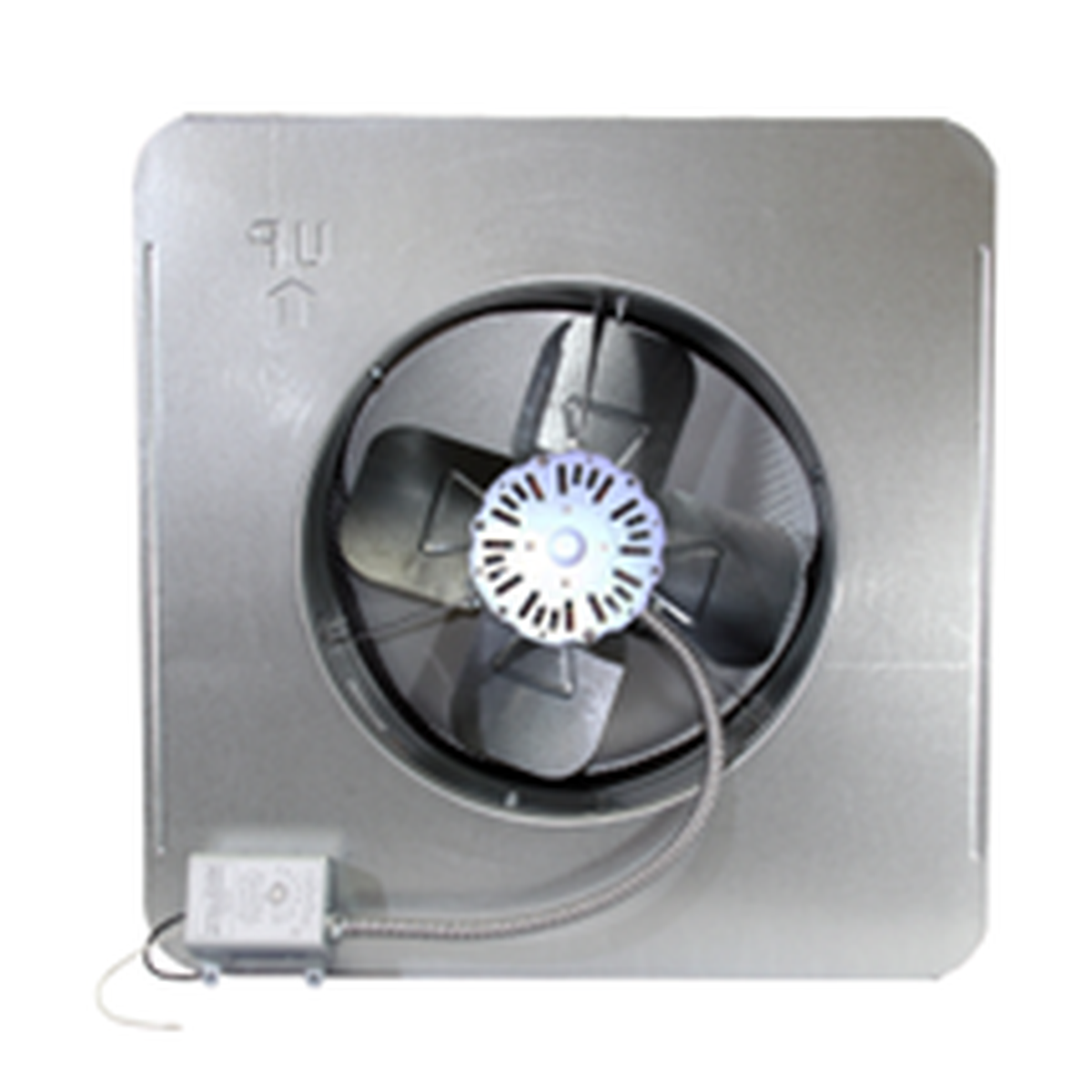 Electric motors for gable- and roof-mounted attic fans.