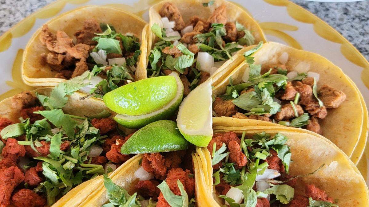 Tacos de pastor, carne asada and a burrito bowl at Mariachi’s Dine-In. Food delivery service Favor is seeking a hungry and social media savvy applicant to be their Chief Taco Officer.