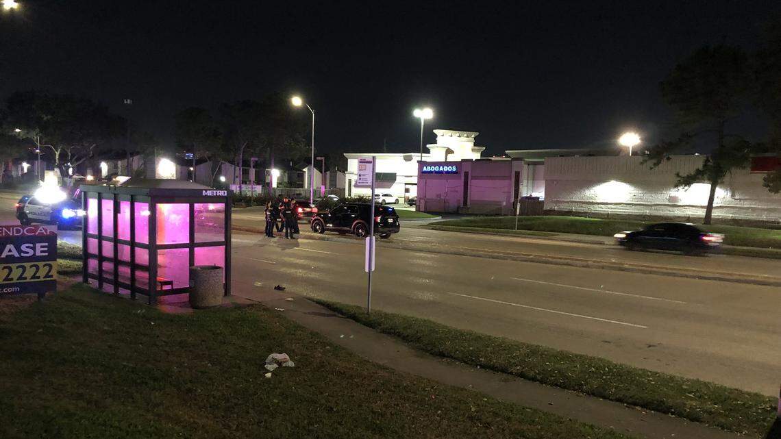 A man was struck and killed after he shoplifted from a convenience store Monday night in Houston, police say.