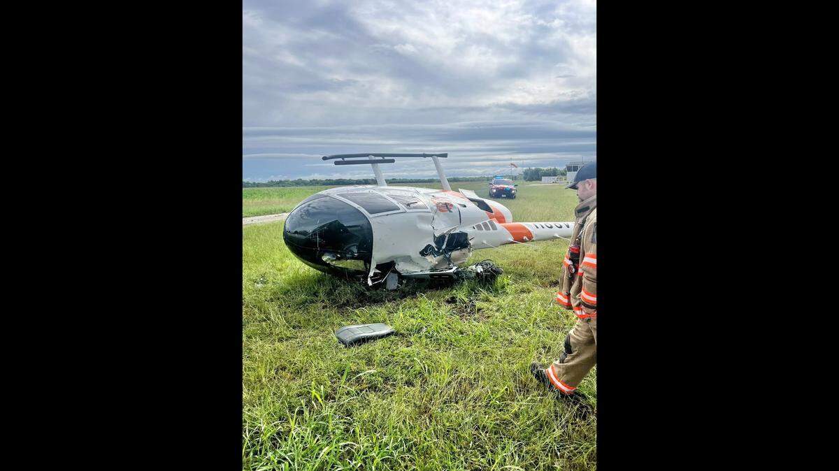 Two people were injured when their helicopter crashed in far north Fort Worth in southwest Denton County the morning of Wednesday, May 27, officials say. 