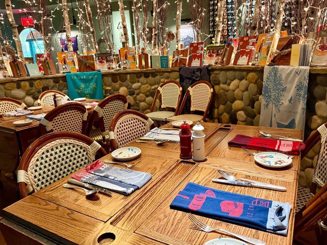 The dining room at Rise Souffle in Southlake, Texas, seen June 29, 2025.