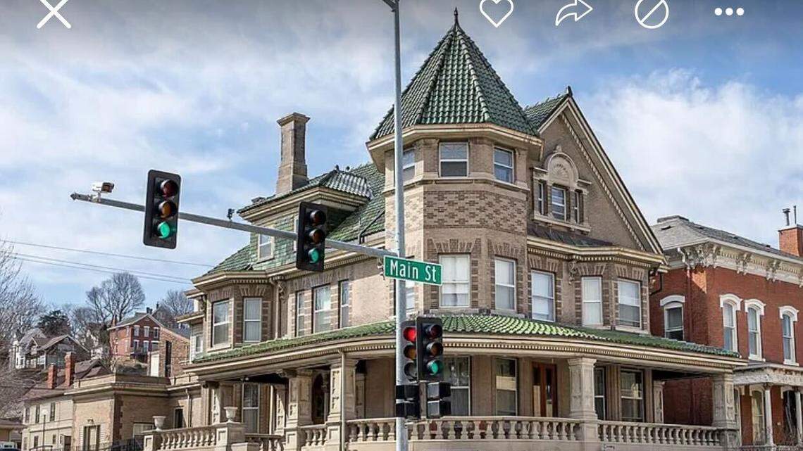 The home has a old world charm to its exterior.