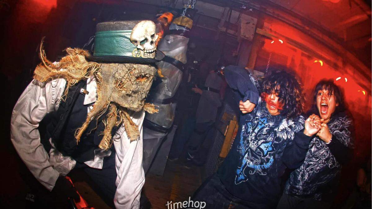 Cutting Edge Haunted House is located in Hell’s Half Acre in Fort Worth.