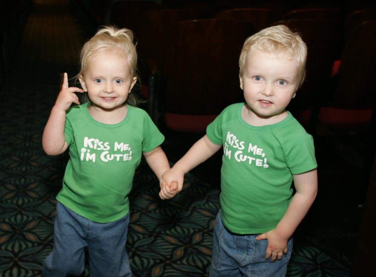 March 17, 2005: “The Wearing of the Green,” a St. Patrick’s Day show at the Palace Arts Center in Grapevine, with Evan Fortune, left, and Ethan Fortune.
