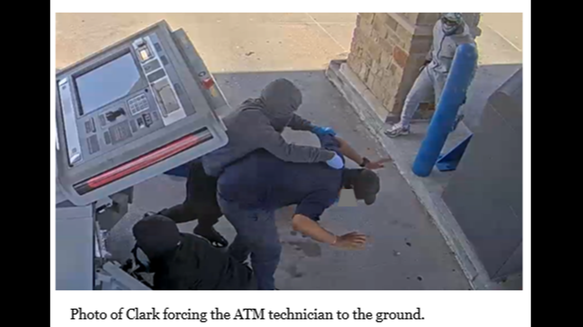 A Houston man was sentenced to more than seven years in federal prison for his role in a July ATM “jugging” robbery that targeted a technician in Midlothian, officials said.