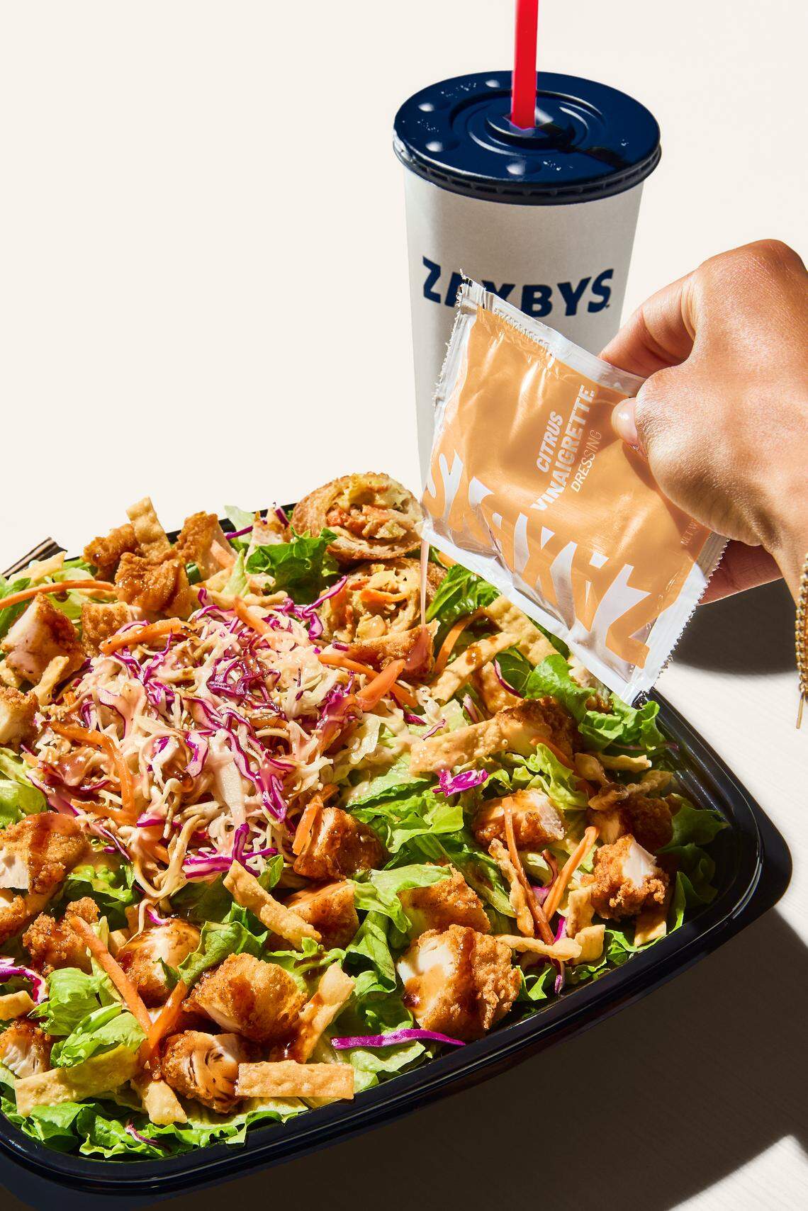 Zaxbys Asian Zalad with chicken.