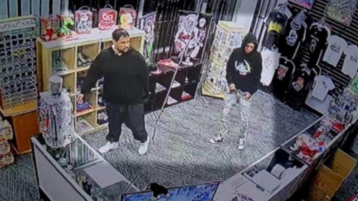 Dallas Police are trying to identify two men who fatally shot a person inside a store on West Illinois Avenue on the evening of May 1.