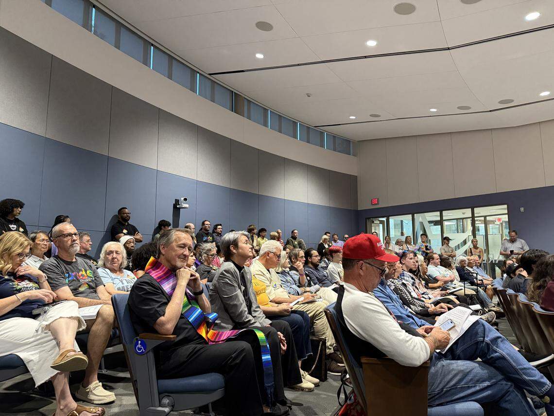 The city council meeting was packed Tuesday night with community members, leaders, and activists, leaving standing room only. 