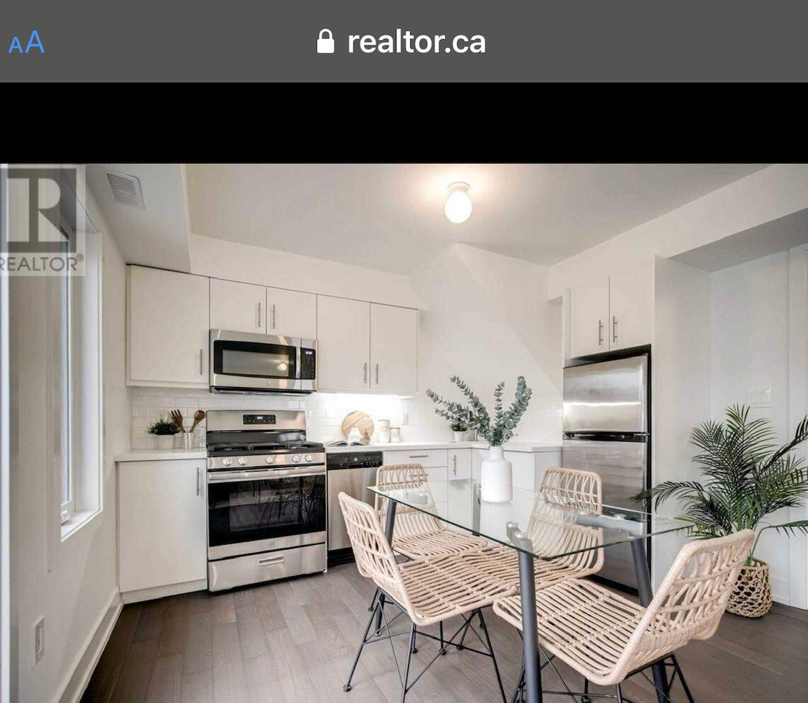 Dining area and kitchen