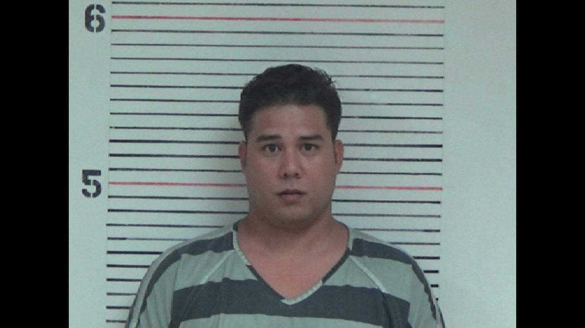 Stephen Naef is accused of choking another man until he passed out over spilled popcorn at a wedding.