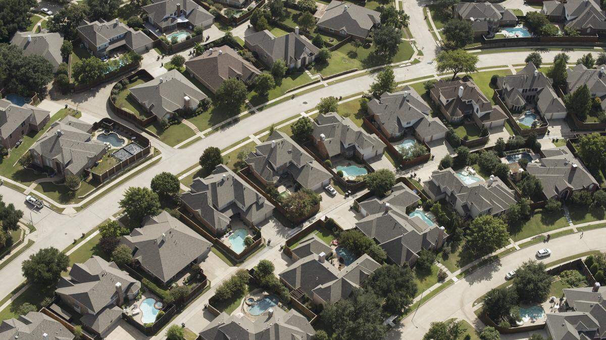 A housing development in Plano, Texas, Oct. 26, 2015.