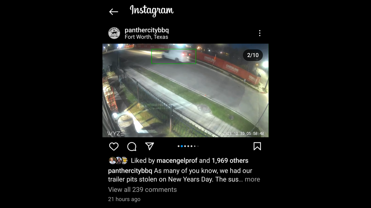 Screenshot of a social media post