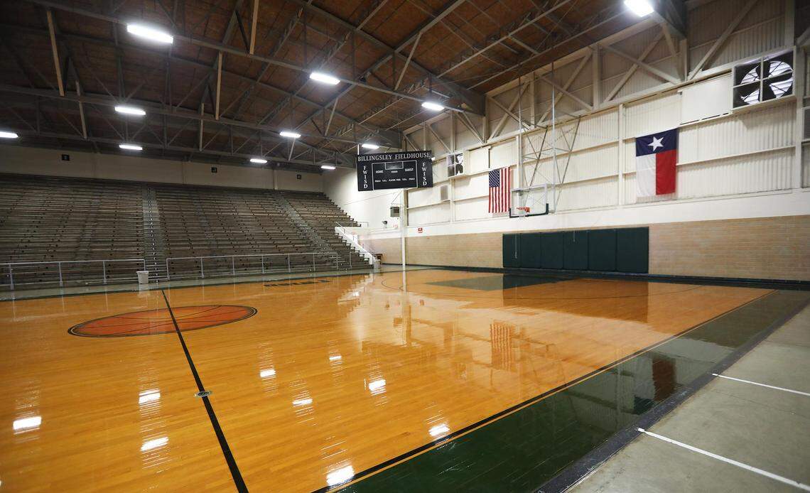 The Jack A. Billingsley Field House on Monday, January 27, 2020. Historic Fort Worth is asking asking school officials to protect three historic buildings the district hopes to soon sell, including the Jack A. Billingsley Field House. School officials said the building, built in 1953,is near the end of its lifespan and would cost about $10 million to repair.