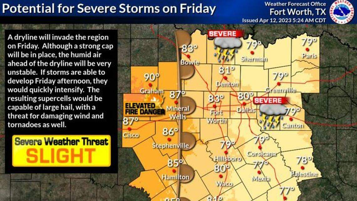 Si se desarrollan tormentas el viernes, se intensificarán rápidamente. Pero el resto del fin de semana será templado y agradable.