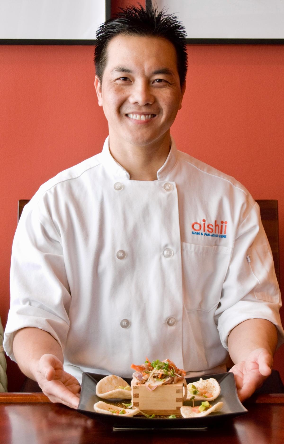 Chef Thanh Nguyen, Dallas’ pioneer Vietnamese sushi chef, worked at Nakamoto in Plano and Steel in Dallas before opening Oishii Sushi & Pan-Asian Cuisine.