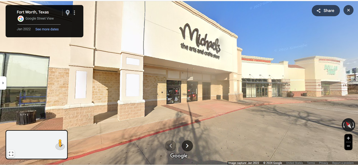 Michaels located at 359 Carroll St. in Fort Worth.