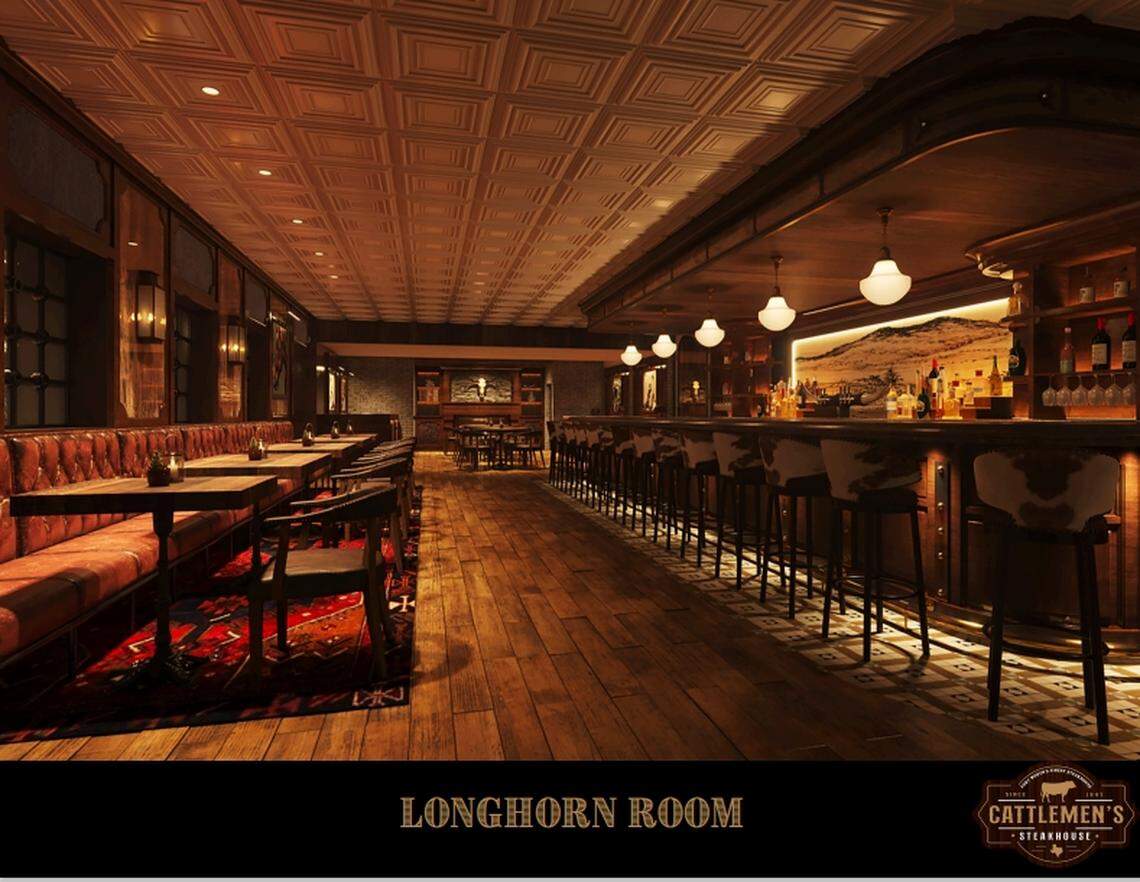 The Longhorn Room at Cattlemen’s Steak House.