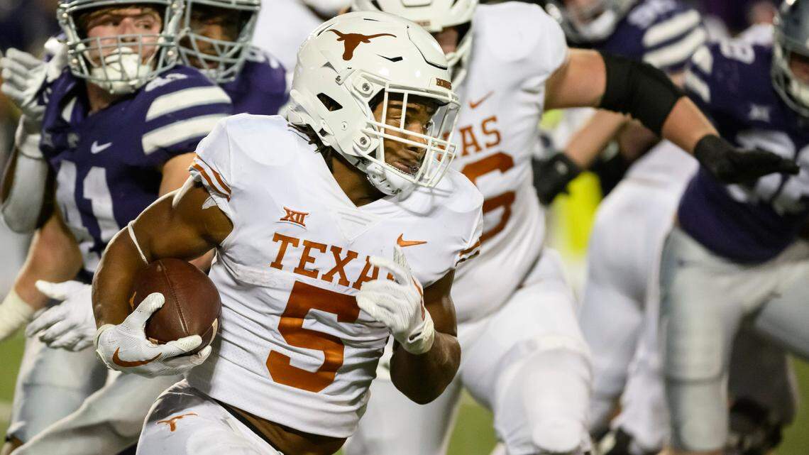 If TCU is to remain unbeaten, the Horned Frogs must contain Texas running back Bijan Robinson on Saturday in Austin.