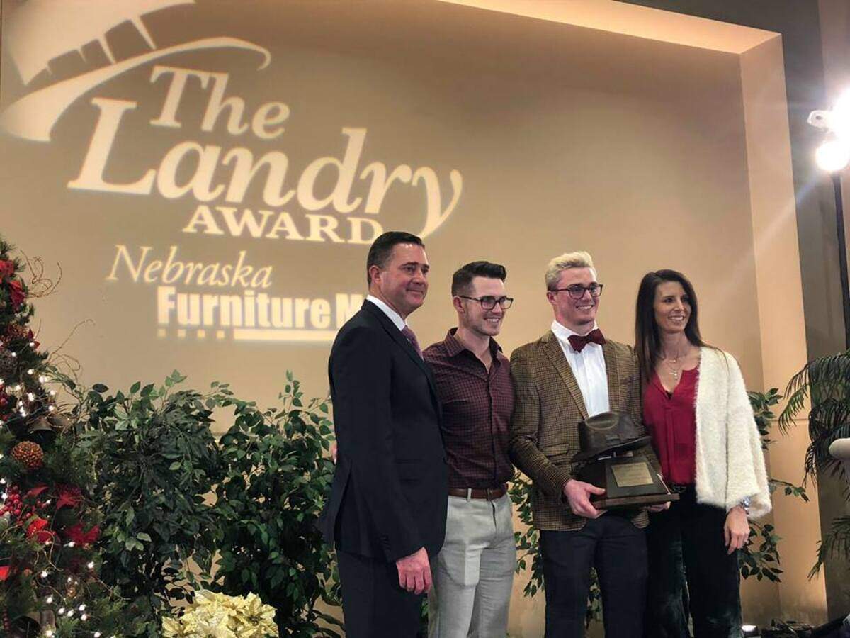 The McDaniel family at The Hope Center in Plano for the 2018 Landry Award. Carroll’s TJ McDaniel was named Player of the Year.