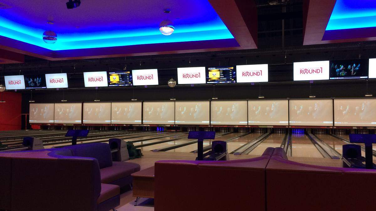 Round 1 has bowling, billiards, dart games, video games and private karaoke rooms.