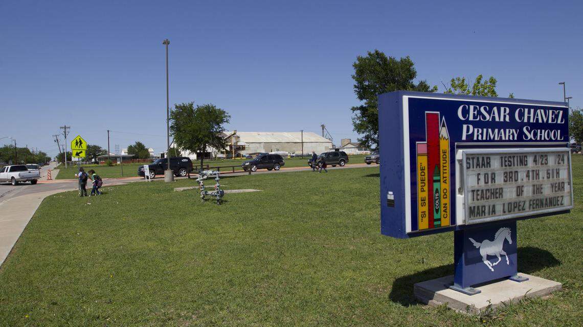 Cesar Chavez Elementary is roughly 1,200 feet from a proposed permanent concrete batch plant under consideration by the Fort Worth City Council. 