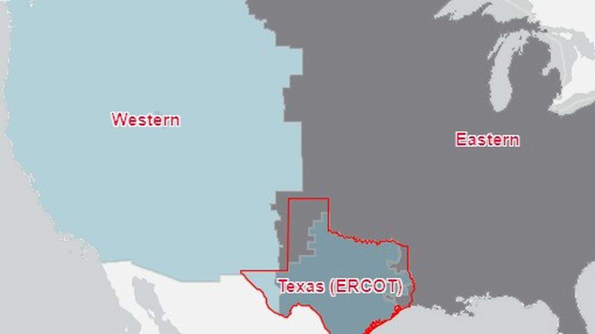 Texas has its own power grid. See a map of US grids