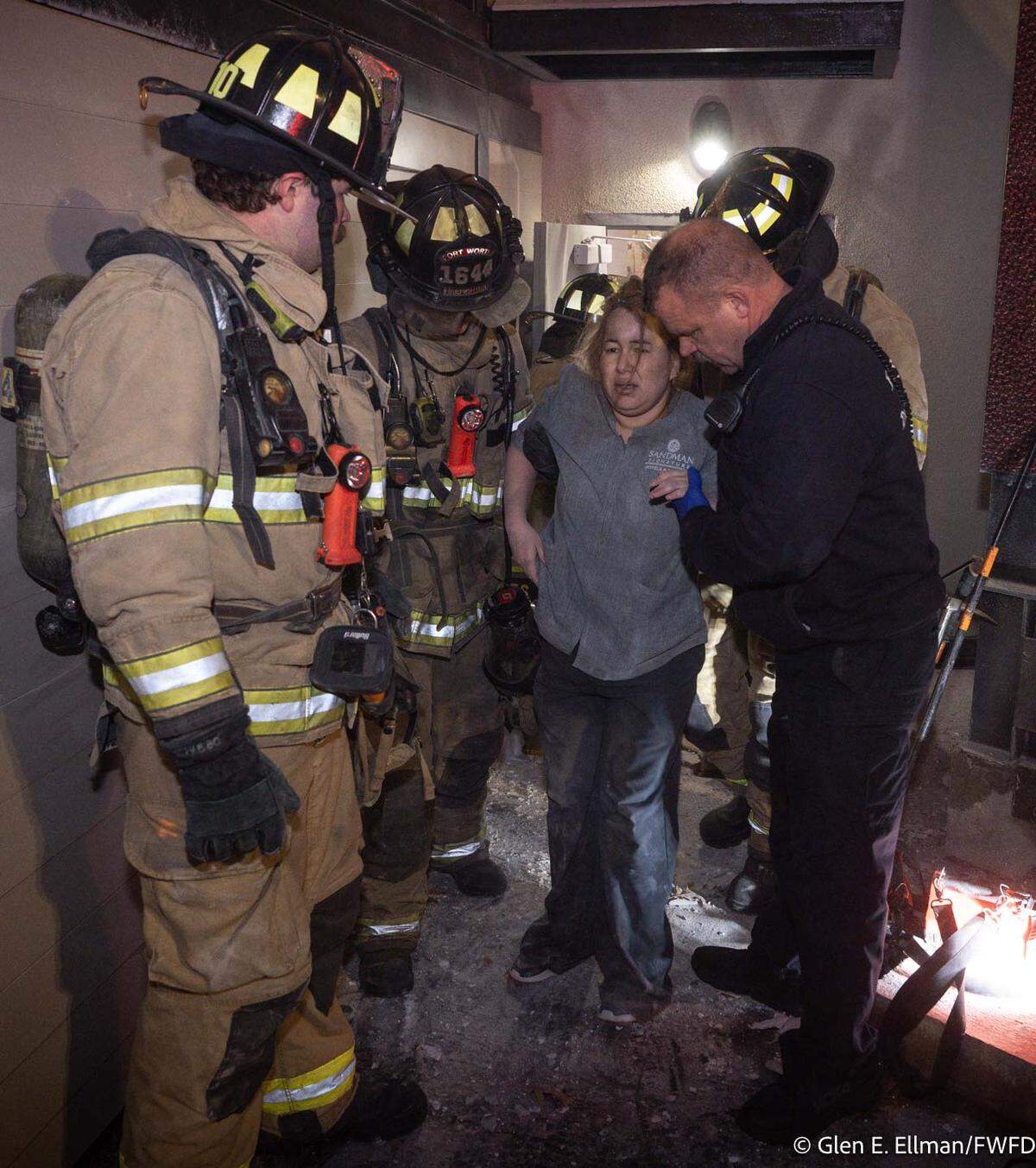 Fort Worth firefighters rescued multiple people from the explosion at the Sandman Signature Hotel on Monday, Jan. 8. Fourteen were transported to hospitals.