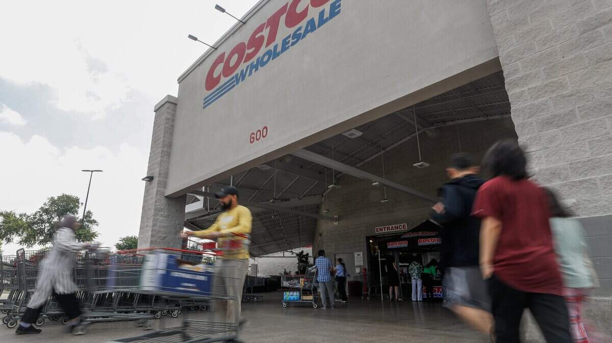 Shoppers walk in and out of Costco in south Arlington on June 3, 2026. Mansfield predicts that there will be an increase of 40,717 in the city's total population.
