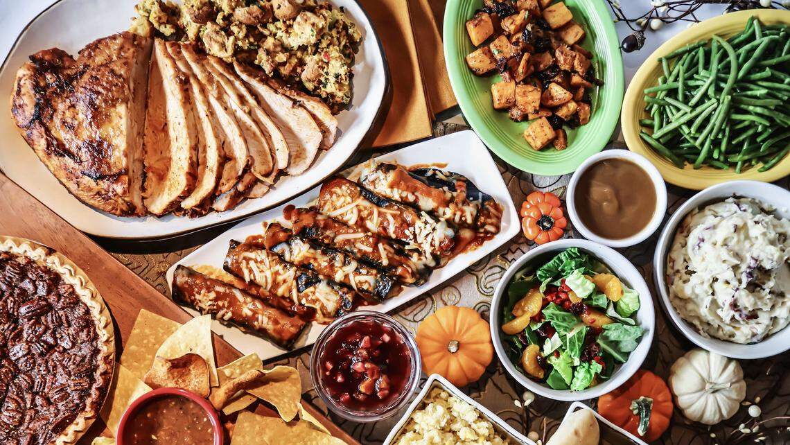 Turkey, enchiladas, sides and pie will be on the Thanksgiving Day buffet at Blue Mesa Grill.