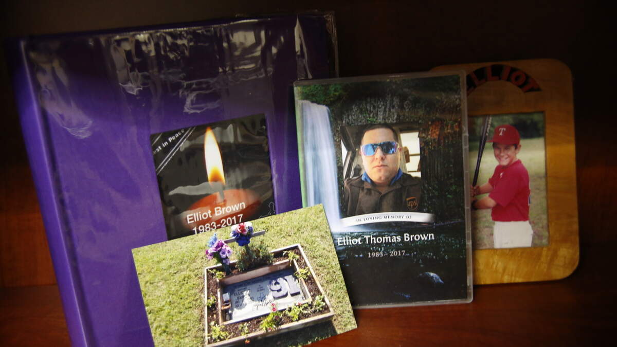 Elliot Brown, 34, died at a UPS warehouse in Fort Worth in July 2017. His family said he died from heat exposure and is suing UPS, which says Brown died from natural causes.