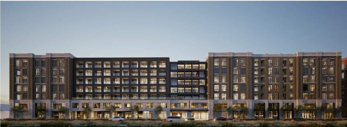 The Westside Village development will include apartments along North University Drive, north of the White Settlement Road intersection.