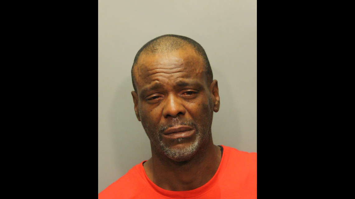 Darryl Thompson, 54, pictured here in this 2017 mugshot, is wanted by Houston police after they say he shot his ex-girlfriend on Valentine’s Day.