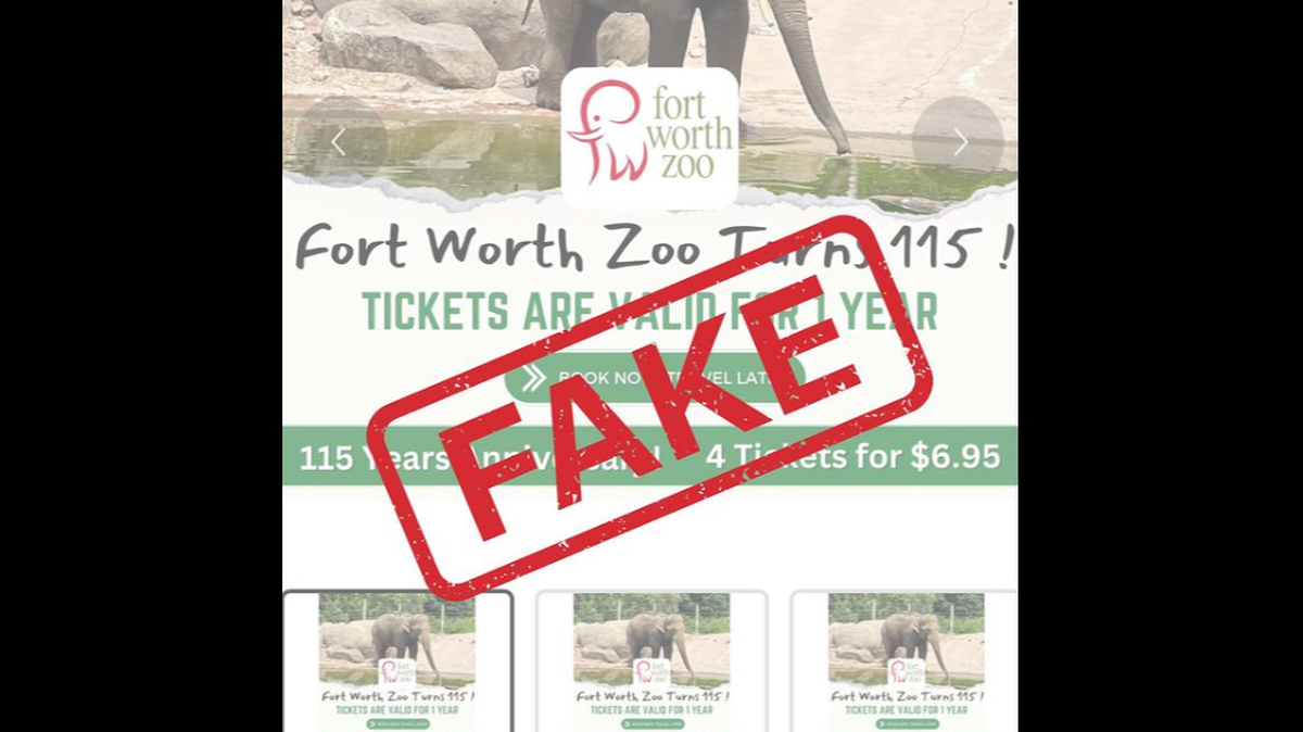The Fort Worth Zoo took to Instagram on Tuesday warning people of a scam offering discounted tickets that’s going around on social media.