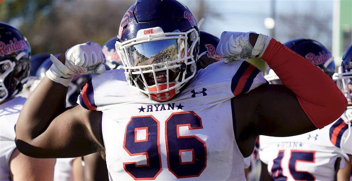 Bear Alexander helped Denton Ryan to the 5A Division 1 state championship last season.