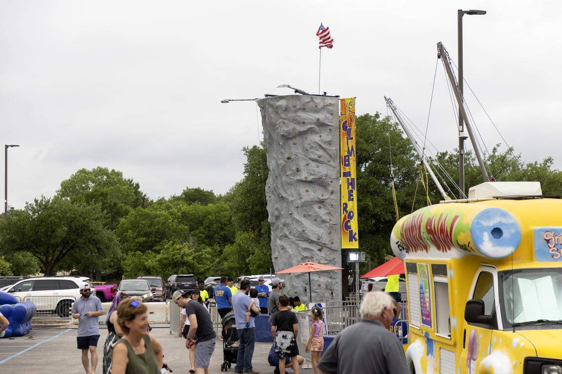 The festivals kid zone sponsored by Cook Children’s.