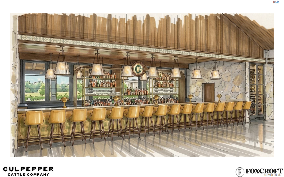 Rendering for the bar at the future $1.5 million Culppepper Cattle Co. restaurant in Arlington.