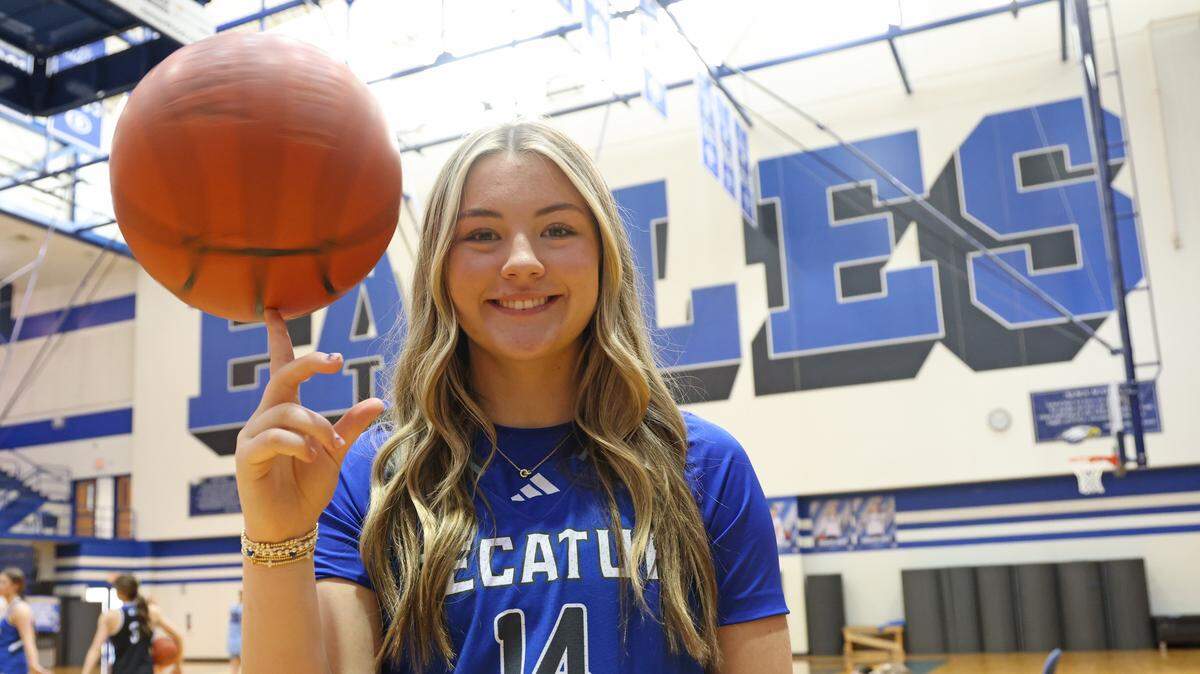 Decatur High School point guard Style Brazile photographed at Decatur High School in Decatur, Tx. Tuesday, March 31, 2026