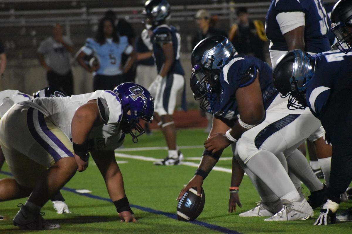 Chisholm Trail faces off against O.D. Wyatt in a high school football game Thursday at Clark Stadium in Fort Worth. Wyatt won 30-27.